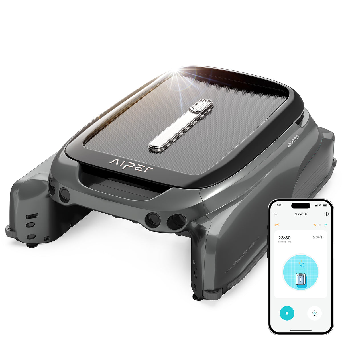 Aiper Surfer S1 Robot Solaire Skimmer de Piscine