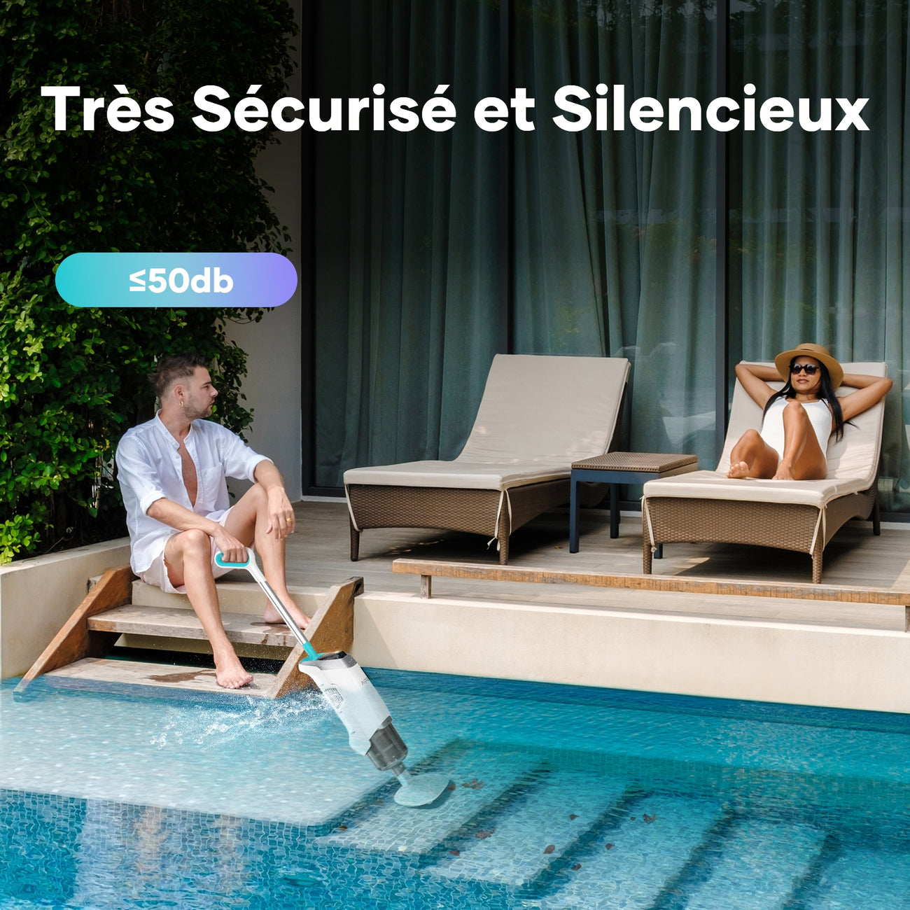 Robot piscine Aiper SEAGULL SE 800B sans fil à batterie