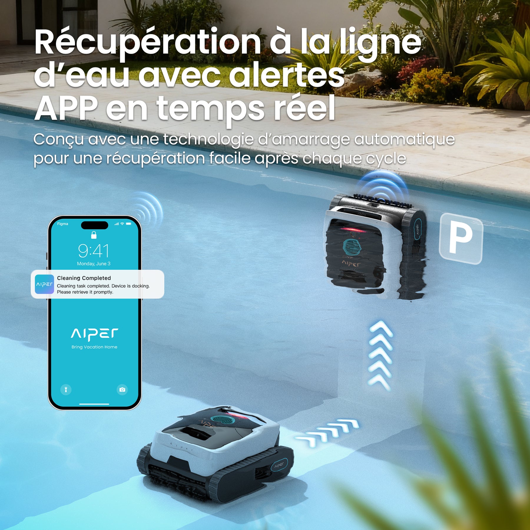 Aiper Scuba N3 Robot nettoyeur de piscine doté d’une IA cognitive