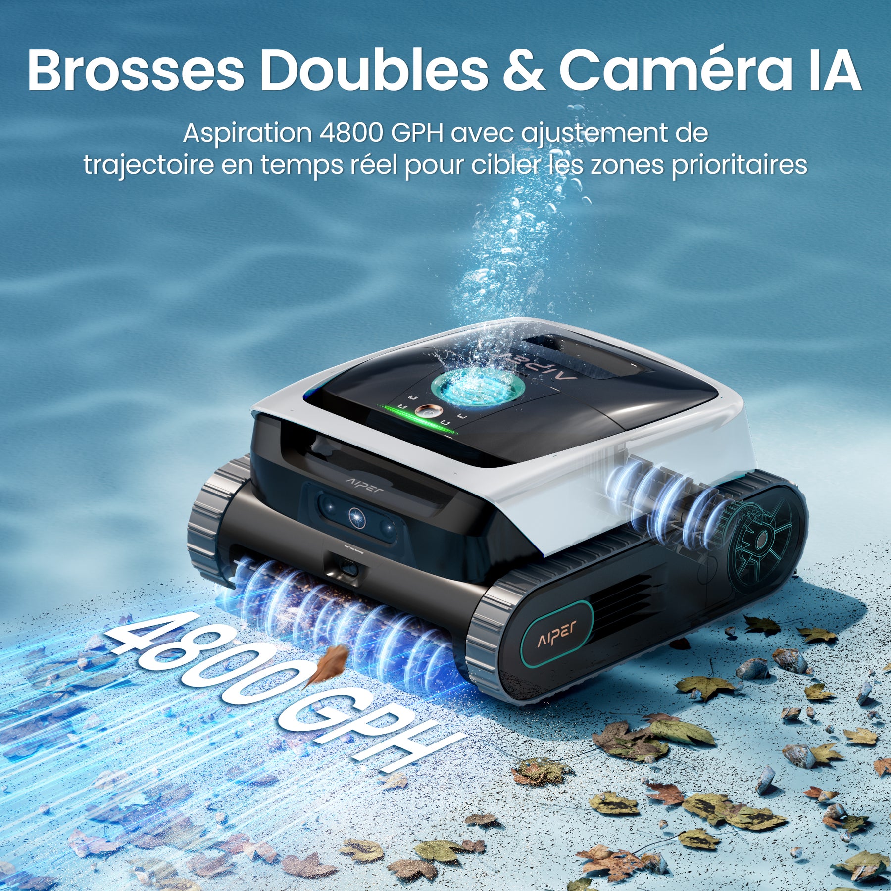 Aiper Scuba N3 Robot nettoyeur de piscine doté d’une IA cognitive