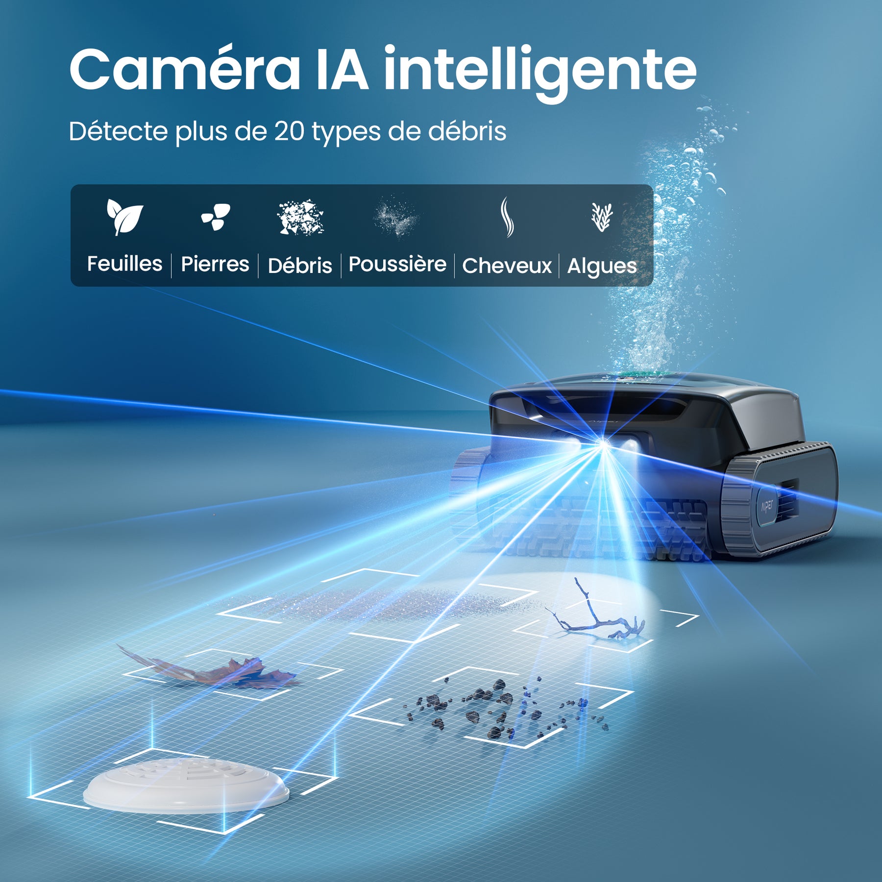 Aiper Scuba V3 Robot nettoyeur de piscine doté d’une IA cognitive