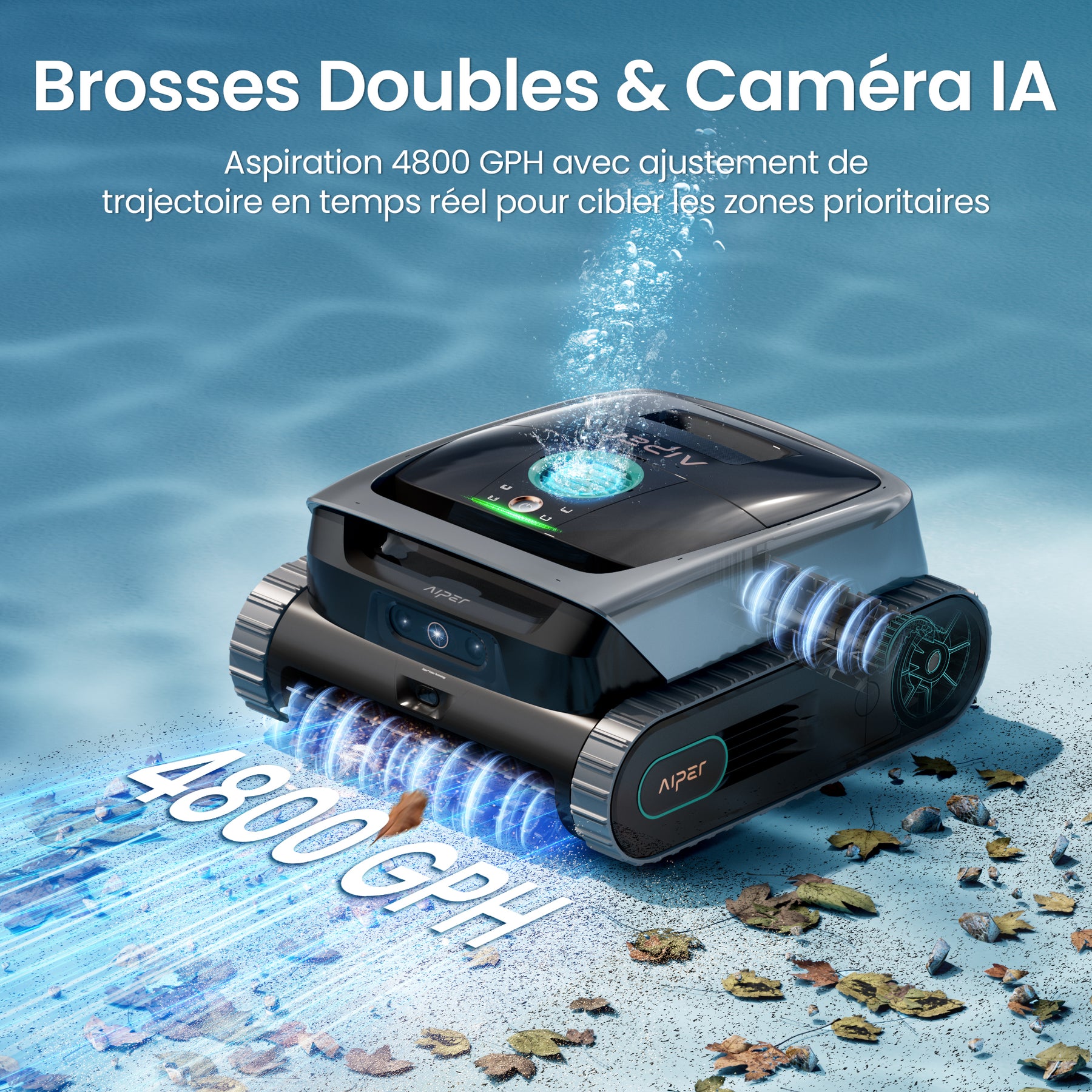 Aiper Scuba V3 Robot nettoyeur de piscine doté d’une IA cognitive