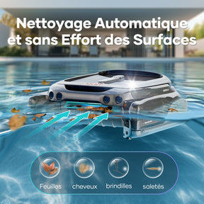 Aiper Surfer S1 Robot Solaire Skimmer de Piscine